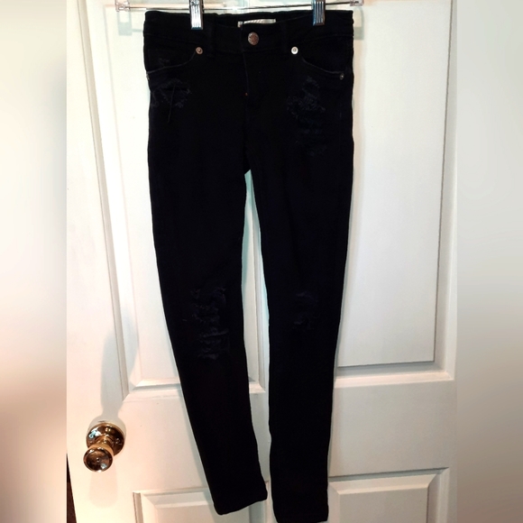 Levi's Strauss 710 Super Skinny Black Denim Jeans size 10 - Picture 2 of 13